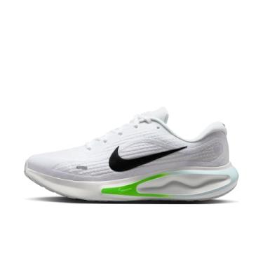 Imagem de Nike Tênis de corrida masculino Journey Run Road (branco/greve verde/azul gelo/preto), Branco/preto-verde Strike-azul glaciar, 43