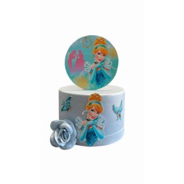 Imagem de Mini bolo fake cinderela - catavento festas