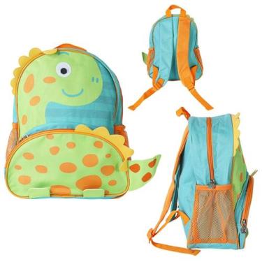 Imagem de Mochila Escolar Infantil Com Alças Reforçadas Para Menino Estudar Dino