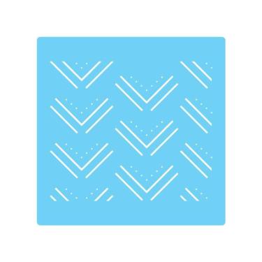 Imagem de Stencil de Parede Tamako Linhas - 55 x 55cm - Ref 480