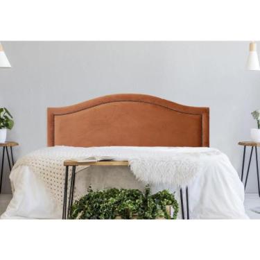 Imagem de Cabeceira King Estofada para Cama Box, Modelo Curva Luxo com Tachas 1,