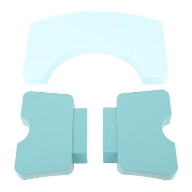 Imagem de Banqueta dobrável para vaso sanitário, banquinho portátil de cócoras para movimentos intestinais saudáveis, viagem, uso de banheiro, plástico PP, altura de 7 polegadas, capacidade (Verde)