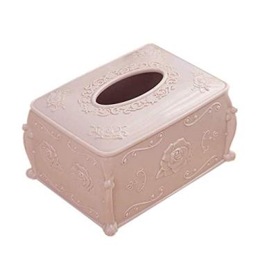 Imagem de Porta-guardanapos de papel facial europeu para sala de estar caixa de armazenamento de guardanapos de mesa (cor: -)