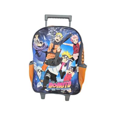 Imagem de Mochila de Rodinhas Anime Naruto e Boruto – Resistente e Organizada