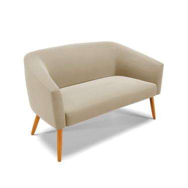 Imagem de Namoradeira 02 Lugares Suede Castanho Marrom Rato