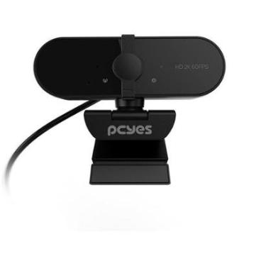Imagem de Webcam Pcyes Raza 2K-01, 2K, Foco Automático, Com Microfone, Preto - Rz2K01-Unissex