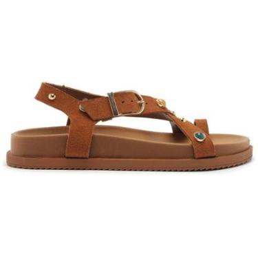 Imagem de Sandália Papete Camurçada Pedrarias Lançamento Anacapri-Feminino