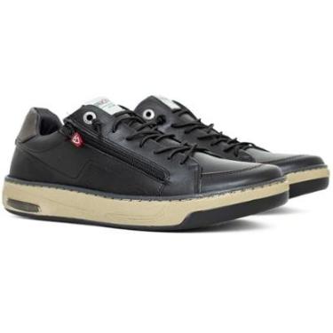 Imagem de Tênis Sapatênis Masculino Ferracini Angra 24h Couro Confortável Zíper Elástico 7655-658-Masculino