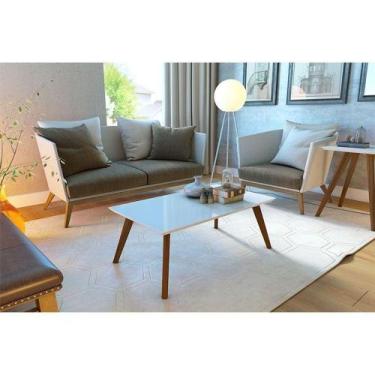 Imagem de Mesa De Centro Ambiente Classic Branco Acetinado - Imcal - IMCAL MÓVEI