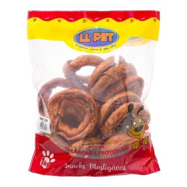 Imagem de Brinquedo mordedor petisco snacks osso donut bacon para todas as raças