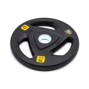 Imagem de Anilha Vulcanizada Olímpica 20kg Ahead Sports Preto, Preto, Único