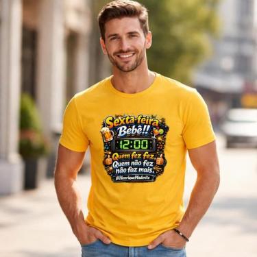 Imagem de Camiseta Masculina Sexta Feira Quem Fez Fez Novidade Oferta - Agil, Am