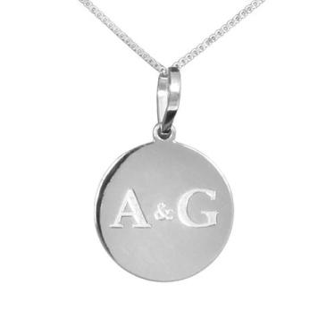 Imagem de Colar Iniciais Personalizado Coleção Romântico Prata 925 - Sam Joias