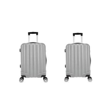 Imagem de Kit Mala de Viagem abs 2 peças Adventure e Action Fortt Cinza MAB01-CZ