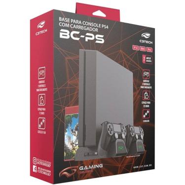 Imagem de Base para Console PS4 com Carregador BC-PS4 C3 TECH