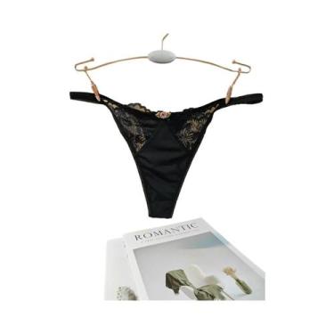 Imagem de Calcinhas De Renda De Cintura Baixa Para Mulheres Com Aplicações Flora