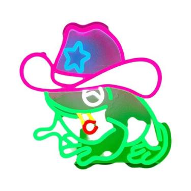 Imagem de Letreiro De Neon LED Urso Rosa Para Decoração De Parede, Quarto Infant