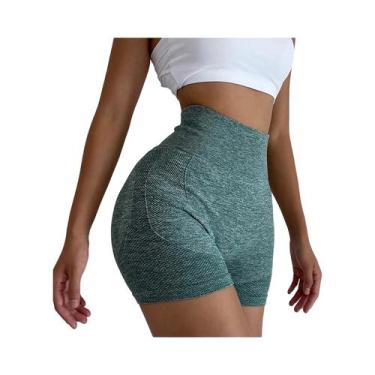 Imagem de Shorts De Yoga Sem Costura De Cintura Alta, Modelador De Corpo Para Ac