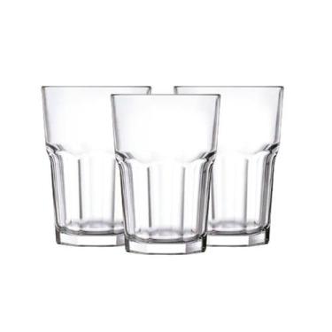 Imagem de Jogo de 3 Copos de Vidro Cocktail Transparente 350ml - Dumiat