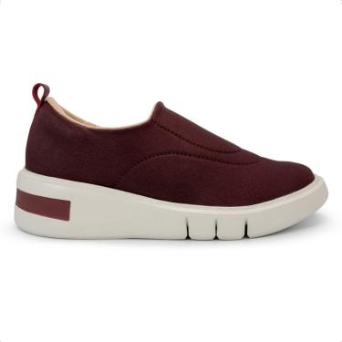 Imagem de Tênis Usaflex Feminino Slip On Tecido Detalhe Costura Casual AM01009-Feminino