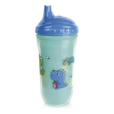 Imagem de Copo Transição Térmico Bico Rígido 270ml Infantil Bebê Nûby - Nuby, Az