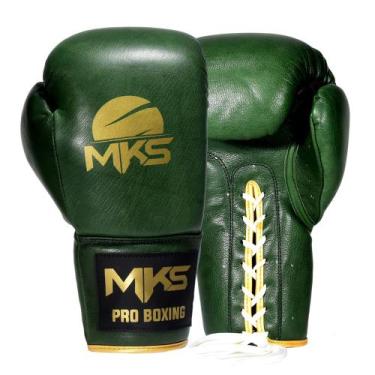 Imagem de Luva de Boxe MKS ROYAL PRO BOXING Lace em material vegano com Cadarço 