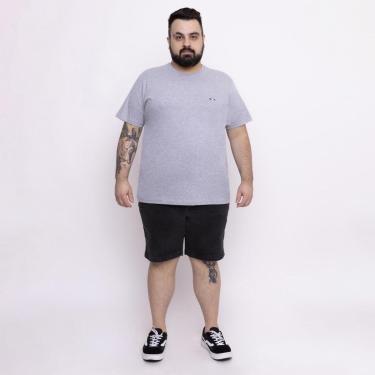 Imagem de Camiseta Industrie Básica Bordada França Algodão Premium Masculina Itália Azul Marinho-Masculino