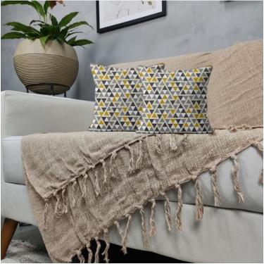 Imagem de Kit 1 Manta Para Sofá 2,40 X 1,80 + 2 Capas de Almofada Cor:02 - Dicaz