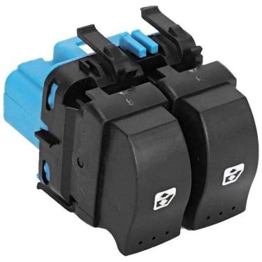Imagem de Interruptor Vidro Eletrico Duplo Renault Sandero Duster Azul