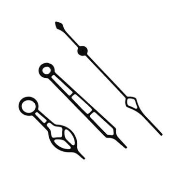 Imagem de Ponteiros Luminosos Prata, Dourado, Preto E Ouro Rosê Para Relógios Co