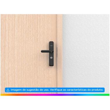 Imagem de Fechadura Smart Embutir C/ Maçaneta Intelbras IFR7000+ Preto, Preto