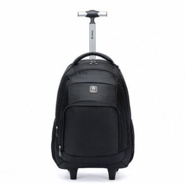 Imagem de Mochila Perfect Rodinhas Executiva Espaçosa Resistente Notebook Preta-Masculino