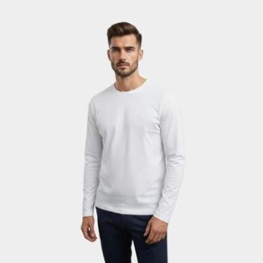 Imagem de Camiseta Masculina Viscose Elastano Toque Macio Geladinho Manga Longa Viscolycra Medson-Masculino