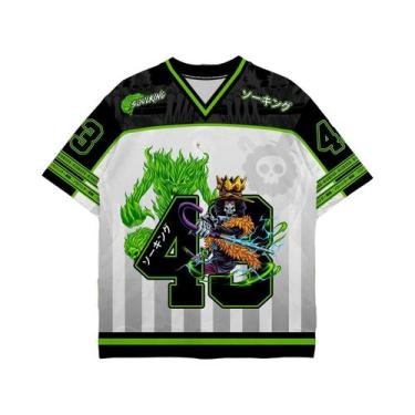 Imagem de Camiseta Unissex Estilo Y2K Soulking Brook Anime One Piece Baseball Ho