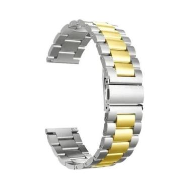 Imagem de Pulseira De Aço Inoxidável 22mm 20mm Para Samsung Galaxy Watch 3 4 5 G