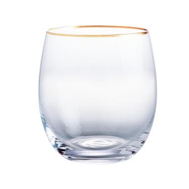 Imagem de Jogo 6 copos whisky Mergus cristal gold rim 410ml -Bohemia, 3 meses po