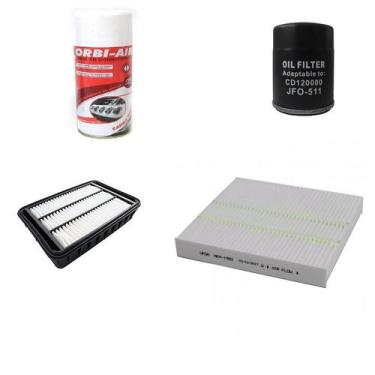 Imagem de Kit Filtros Ar Motor Cabine Filtro Oleo Wega Outlander 2008 A 2013 Weg