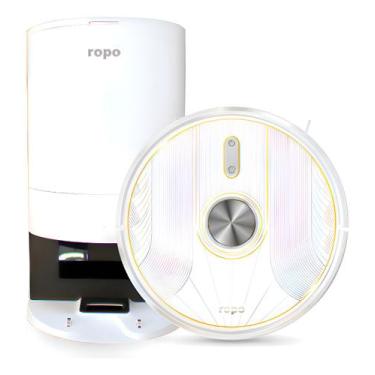 Imagem de Robô Aspirador Ropo Glass 5 Pro Branco, 110V