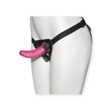 Imagem de Cinta Peniana com Pênis Articulado 15CM X 4CM em PU, Elastano, PVC Atóxico e ABS para Penetração Vaginal Ou Anal Absoloo