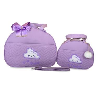 Imagem de Kit Bolsa Maternidade 2 Peças Grande Impermeável + Mochila com Tema Nu