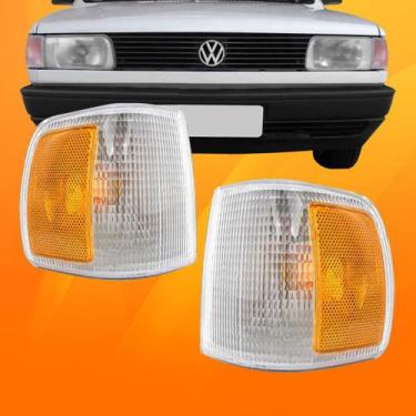 Imagem de PAR Lanterna Dianteira Pisca Seta Gol Parati Saveiro Voyage Quadrado G