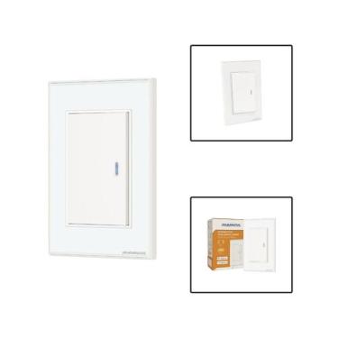 Imagem de Interruptor Inteligente 1 Botão Zigbee Tecla Física c/ LED - Nova Digi