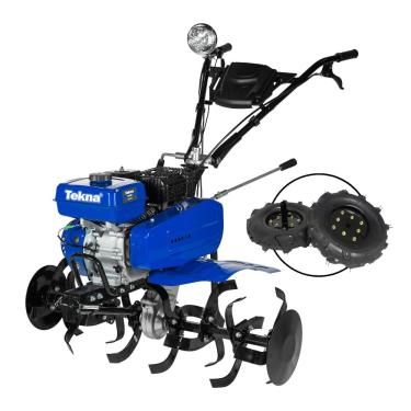 Imagem de Motocultivador Micro Trator Tratorito Tekna Tk90r a Gasolina 4t 7hp 212cc com 24 Lâmina...