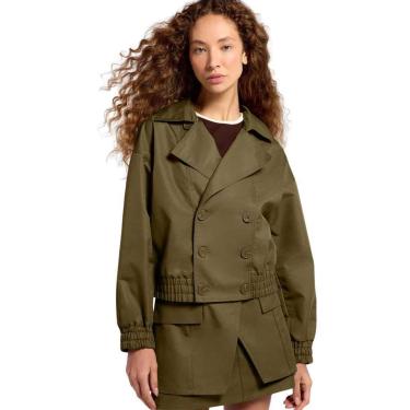 Imagem de Casaco Hering Trench Coat Feminino Box Empapelado-Feminino