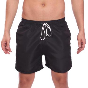 Imagem de Short Masculino Liso Básico Bermuda Tactel Água Praia Treino Academia Corrida-Masculino