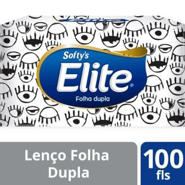 Imagem de Lenço de Papel Softy's Máxima Suavidade Elite Folha Dupla 100 Unidades