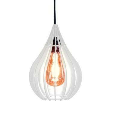 Imagem de Luminária Teto Lustre Pendente Balcão Cozinha Sala Chile Cor:branco - 