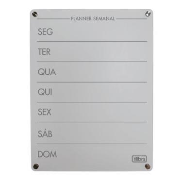 Imagem de Quadro Acrílico Transparente Planner Semanal - Tilibra, Único