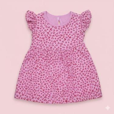 Imagem de Vestido para Bebê de Verão Estampado Confortável e Leve Tamanho:0-3mCo