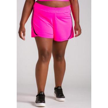 Imagem de Short LARULP Bend Elba Sport Rosa e Preto 